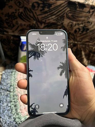Apple iPhone: IPhone 13 mini, Б/у, 128 ГБ, Синий, Чехол, 74 % — 5