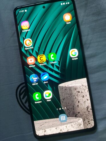 самсунк а 6: Samsung Galaxy A73, Колдонулган, 128 ГБ, түсү - Кара, 2 SIM