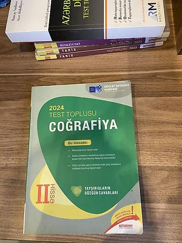 Testlər: Hər ikisi 10 manat Məhsul: Coğrafiya test toplusu kitabları (DİM) — 2