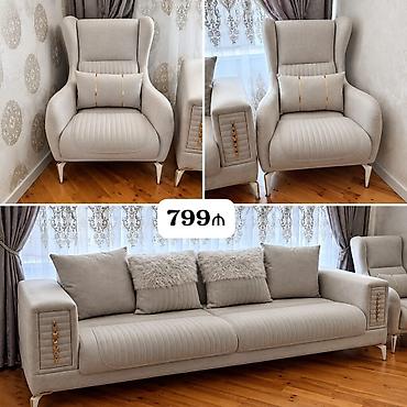 İşlənmiş, Divan, 2 kreslo, Bazalı, Açılan lalafo.az -da İşlənmiş, Divan, 2 kreslo, Bazalı, Açılan