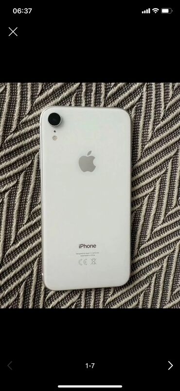 asus predator: IPhone Xr, Колдонулган, 64 ГБ, Ак, Каптама, 77 %