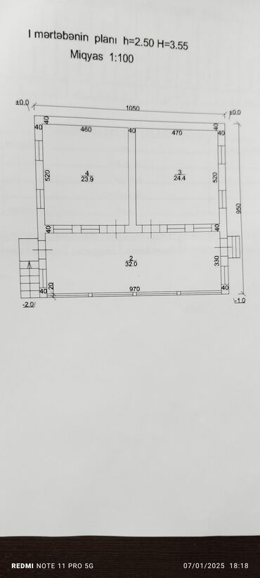 Həyət evləri və villaların satışı: 3 otaqlı, 100 kv. m, Təmirsiz -da lalafo.az — 2 Həyət evləri və villaların satışı: 3 otaqlı, 100 kv. m, Təmirsiz — 2