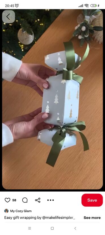 Hədiyyə bağlamaları: Hədiyyə paketi, rəng - Qızılı — 4