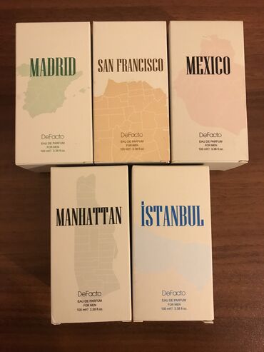 Ətriyyat: Original Defacto ətirlər. NBA seeiyası 28m, şəhər seriyası 24 — 22