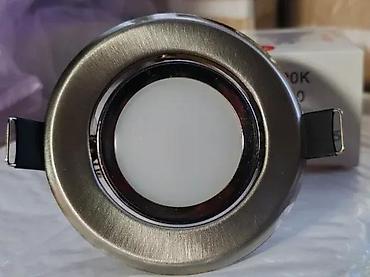 posteljine: LED rozetna lim sivi miš MR16.5w.12V keramicka. LED rozetna Inox — 10