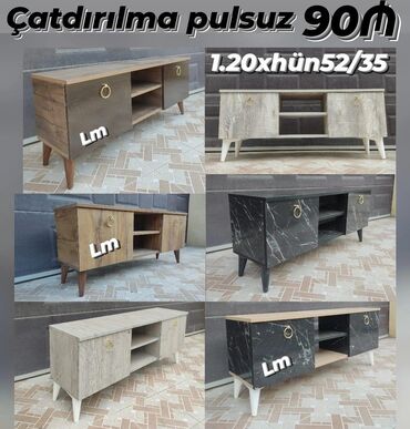 Kreslolar: _*TV STEND / TV altı*_ Yeni və sifarişlə. Qiymət : *90₼*