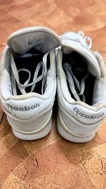 reebok 42: Мужские кроссовки, 43, Reebok, Б/у, цвет - Белый, Платная доставка — 8
