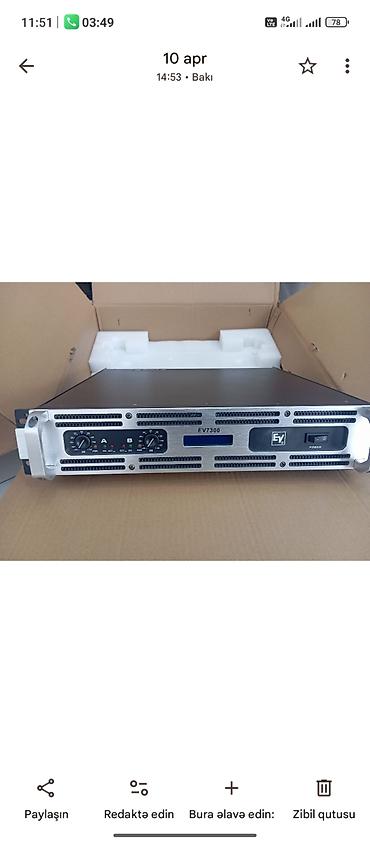 akanesnik: EV 7300 eletravoce akanesnik ses guclendirici . amplifer. - Rack — 3