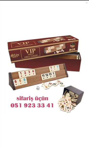 Digər idman və istirahət malları: Star VIP Okey dəsti satışda! Ən yüksək keyfiyyətli VIP okey dəsti — 13