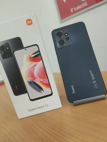 Xiaomi: Xiaomi Redmi Note 12, 128 GB, rəng - Boz, 
 Zəmanət, Düyməli, Sensor