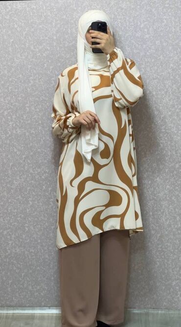 Dəstlər, kostyumlar: Hicab geyimi hicab paltarı dəst *Parça: Cesika (Mədinə ipəyi)* *Ölçü — 17