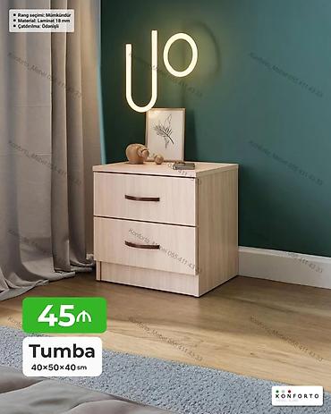 Tumba – 40×50×40 sm - İstifadə sahəsi: yataq otağı, qonaq otağı və