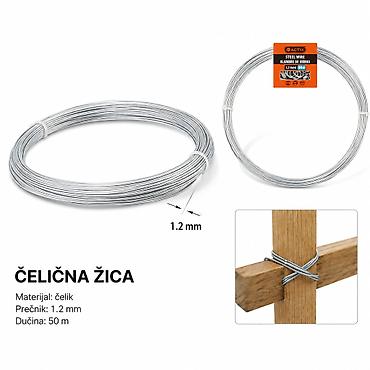 KMT Gvozdena žica 9364496 Opis: - Materijal: čelik - Prečnik: 1,2 mm