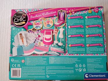 polovne kućice za decu: Crazy chic fashion Clementoni NOVO u kutiji!!! Kreativni set za modnu