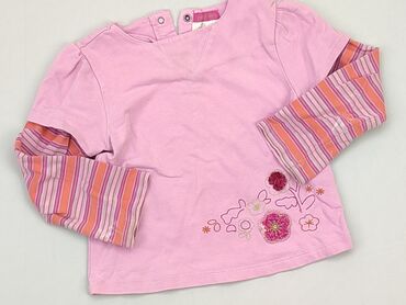 bluzki pudrowy roz: Blouse, 1.5-2 years, 86-92 cm, condition - Very good