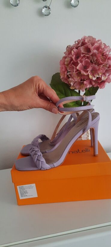 crne kozne sandale: Sandale, Claudia Donatelli, 40