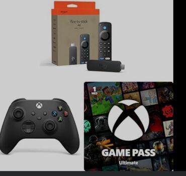 hard disk temiri: Paket: Fire TV Stick 4K + Xbox Kontrolleri + Xbox Game Pass Ultimate
