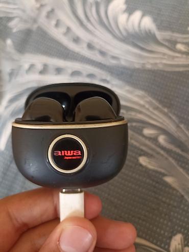 Audio: İşlənmiş Simsiz (Bluetooth) Qulaqcıqlar, Aiwa, rəng - Qara — 1