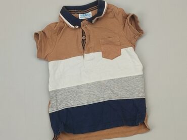 bluzki koszulowe w panterkę: Koszulka, So cute, 12-18 m, stan - Dobry