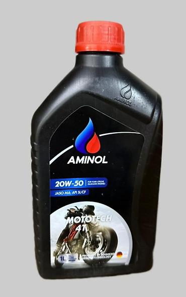 surət qutusu yağı: AMINOL Mototech 4T motosiklet mühərrik yağı - Viskozitet: 20W-50 - — 1
