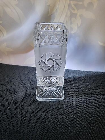 Vaze i saksije: Vaza nova kristal Bohemija iz 70ih. Vaza kristal,rucna obrada,gravura — 1