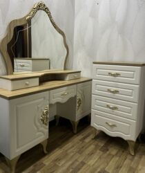 Туалетные столики: Туалетный столик, Новый, С зеркалом, цвет - Бежевый — 5