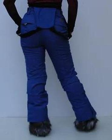 Ski pantalone: Ženske ski pantalone sa tregerima – tamnoplave - Visok struk sa — 17