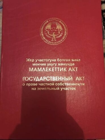 участок чолпон ата: 6 соток, Бизнес үчүн, Кызыл китеп