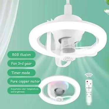 Rasveta: Led luster sa ventilatorom E27 NOVO. OPIS PROIZVODA: LED plafonjera sa — 9