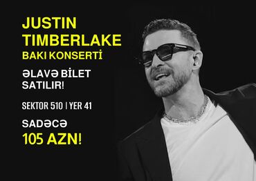 спортивный инвентарь в баку: 🎤 JUSTIN TIMBERLAKE BAKIDA! 🎶 📅 Tarix: 27 iyul 2025 📍 Mekan: Bakı