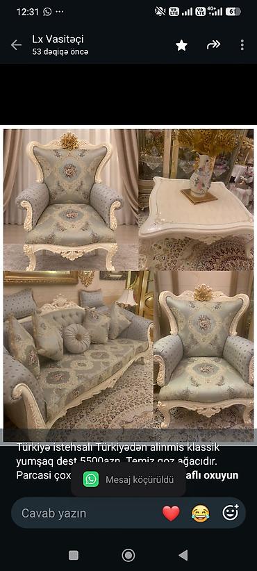 Türkiyə istehsalı Türkiyədən alinmis klassik yumşaq dest 5500azn lalafo.az -da Türkiyə istehsalı Türkiyədən alinmis klassik yumşaq dest 5500azn