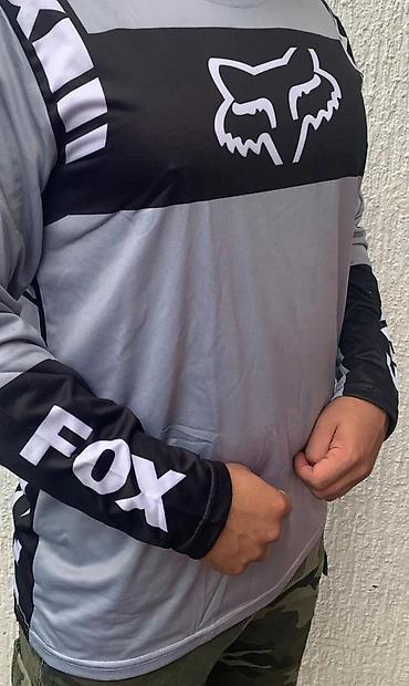 Sportska odeća: FOX dres sa dugim rukavima – sivi/ crni - Sportski dres za vožnju — 5