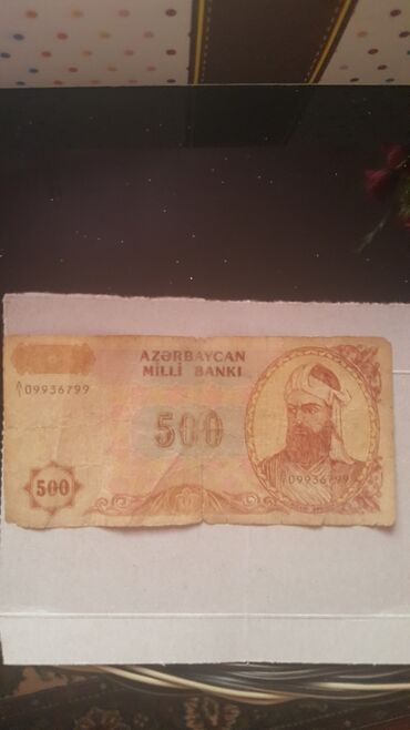 köhnə pullar alıram: Köhne 500 manatlıq əskinas