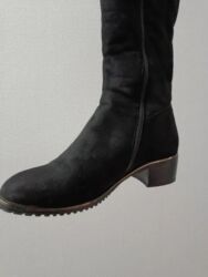 Сапоги: Сапоги Деми Женские, замша Утеплённые, лёгкие Удобные, с красивыми — 7