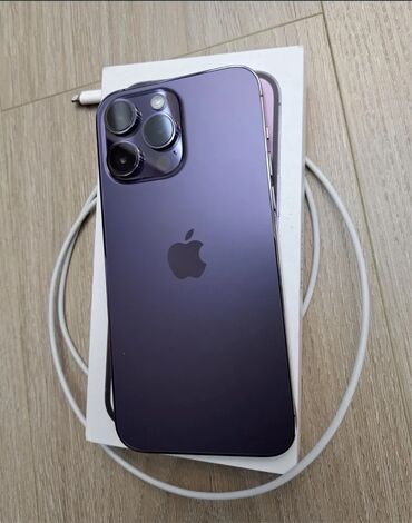 iphone 14 pro рассрочка: IPhone 14 Pro Max, 128 ГБ, Deep Purple, Зарядное устройство, Защитное стекло, Чехол, 88 %