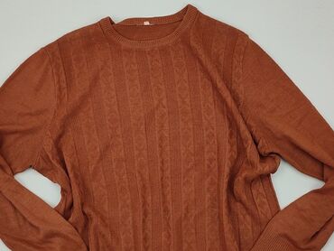 bluzki damskie brązowa: Sweter, XL, stan - Bardzo dobry