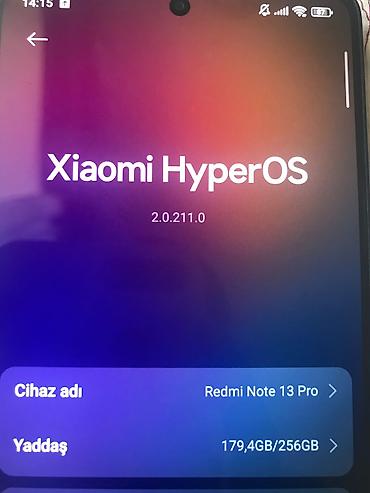 irşad redmi note 13 pro: Redmi Note 13 Pro, 256 GB, rəng - Qara, Face ID — 3