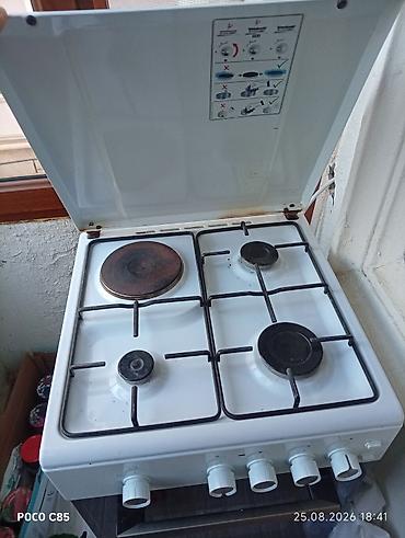 elektrik plite: Simfer qaz-elektrik sobası və plitə - Kombinə olunmuş plitə: 3 qaz — 2
