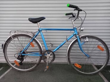 багажник на велик: Германский подростковый велосипед Размер дисков 26 Есть металл крылья