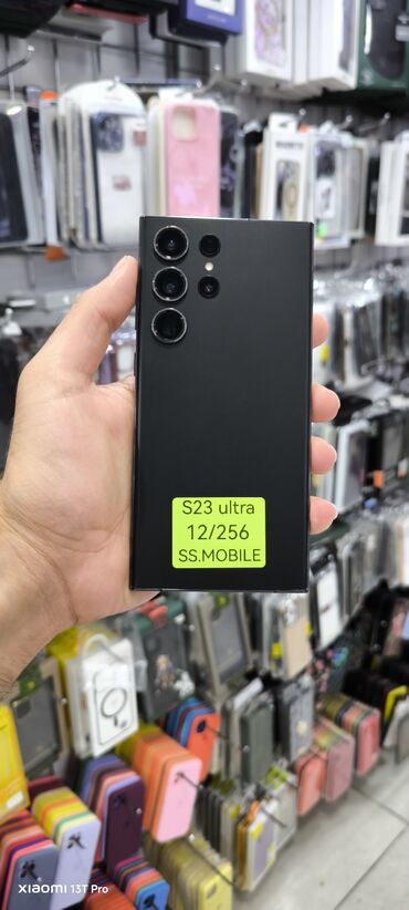 samsunq j2: Samsung Galaxy S23 Ultra, 256 GB, rəng - Qara, Barmaq izi