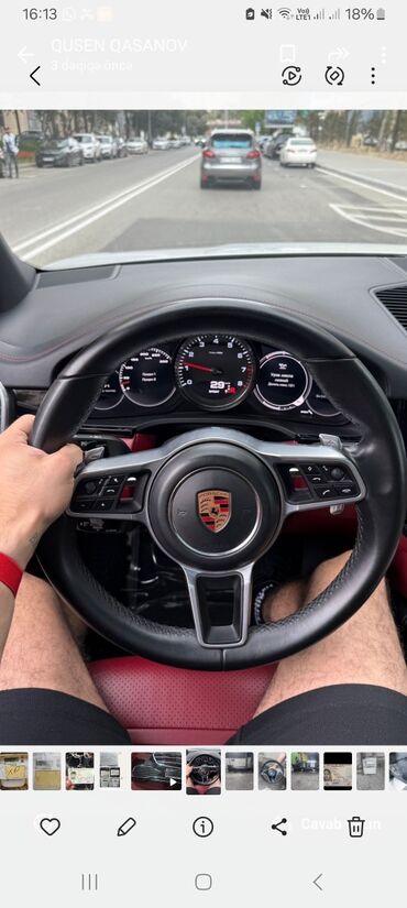 Sükan hissəsi: Sadə, Porsche, HAMSINA, 2019 il, Taxta, İşlənmiş, Pulsuz çatdırılma