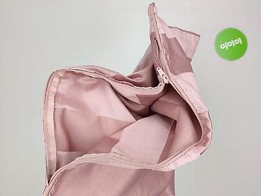 welur materiał: Poszewka dekoracyjna na poduszkę – róż pudrowy, pasy - Kwadratowa — 4