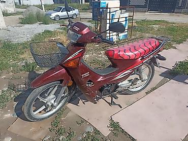 мопед alpha: Скутер-куб Honda (тип Cub/Alpha), бордовый цвет. Характеристики и — 1