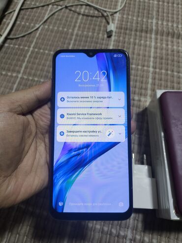 хуавей мате: Redmi, Redmi 9, Колдонулган, 64 ГБ, түсү - Көк, 2 SIM