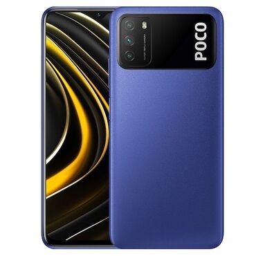 поко m3: Poco M3, Б/у, 128 ГБ, цвет - Синий, 2 SIM