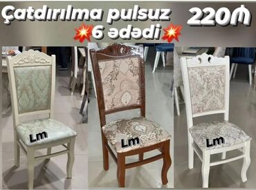 _*OTURACAQ/STUL*_ _Sifarişlə və yeni📌 Qiymət : *220₼*( 6 ədədi) Stul