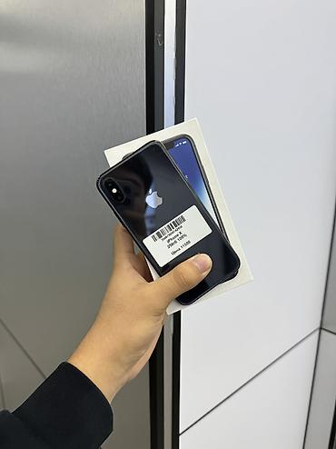 IPhone X, Б/у, 256 ГБ, Черный, Защитное стекло, Чехол, Коробка, В рассрочку, 100 %