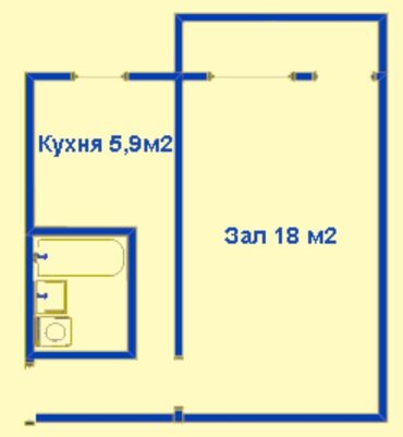 1 комната, 32 м², 104 серия, 1 этаж, Старый ремонт