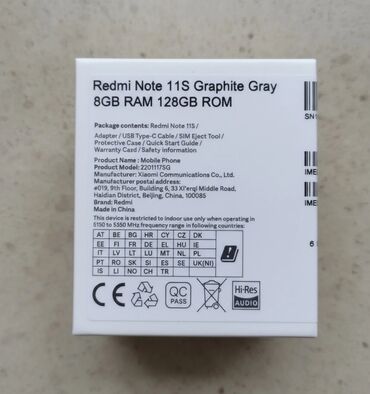 Redmi: Redmi Note 11S, 128 GB, rəng - Boz -da lalafo.az — 10 Redmi: Redmi Note 11S, 128 GB, rəng - Boz — 10