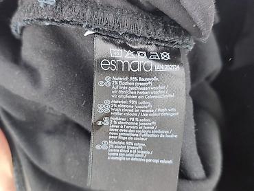 czarne cargo pull and bear: Esmara, Spodnie materiałowe damskie, rozmiar XL — 5